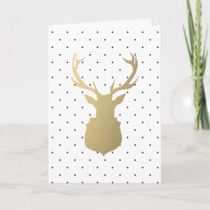 Modern Stag   Holiday Photo Greeting Card