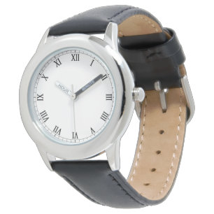 Modern Stainless Steel Watch for Kids in Black
