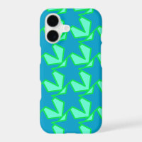 Modern Star Geometric Pattern, Jade Green and Blue