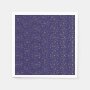 Modern Starburst For New Year's Paper Napkins