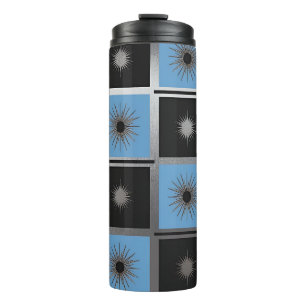 Modern Starburst & Squares Thermal Tumbler