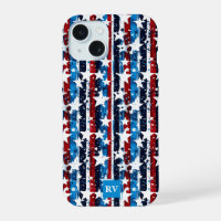 Modern Stars and Stripes Monogram USA