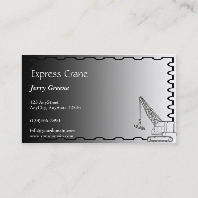 Modern Steel Construction Business Card (Front)