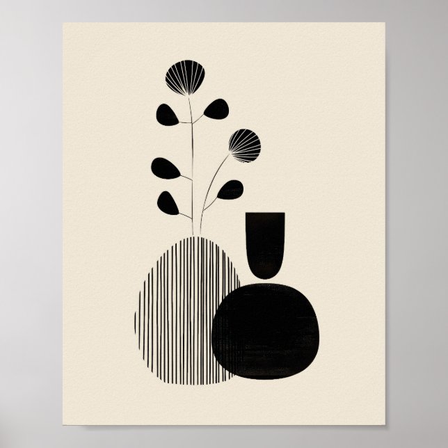 Modern Still Life – Minimalist Botanical Print (Front)