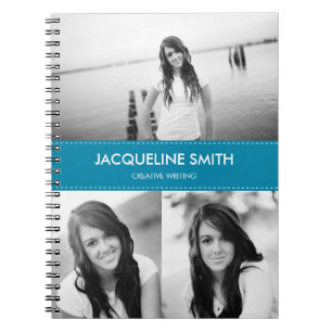 Modern Stitching Personalised Notebook