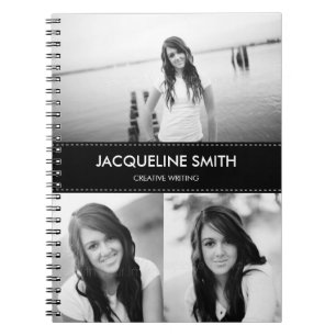 Modern Stitching Personalised Notebook