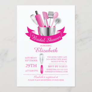 Modern Stock The Kitchen Bridal Shower Invitation