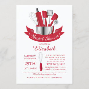 Modern Stock The Kitchen Bridal Shower Invitation