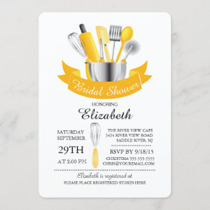Modern Stock The Kitchen Bridal Shower Invitation