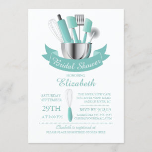Modern Stock The Kitchen Bridal Shower Invitation
