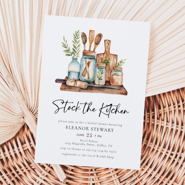 Modern Stock The Kitchen Bridal Shower Invitation (Creator Uploaded)