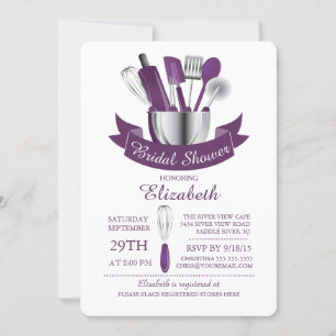 Modern Stock The Kitchen Bridal Shower Invitation