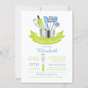 Modern Stock The Kitchen Bridal Shower Invitation
