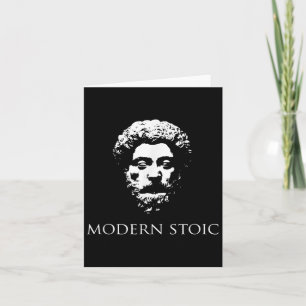 Modern Stoic With Marcus The Emperor Aurelius Head Card