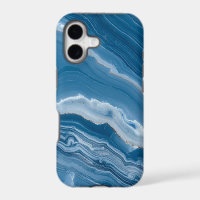 Modern Stone Dusty Blue Marble