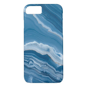 Modern Stone Dusty Blue Marble iPhone 8/7 Case
