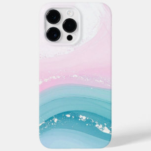 Modern Stone Dusty Blue Marble Case-Mate iPhone 14 Pro Max Case