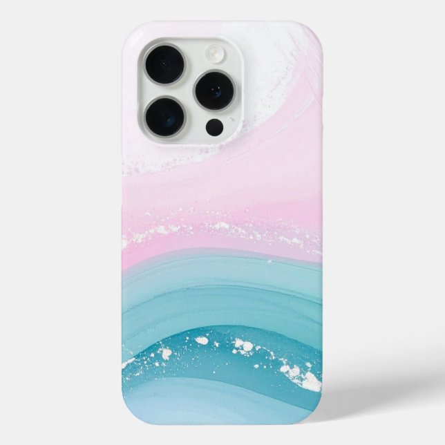 Modern Stone Dusty Blue Marble Case-Mate iPhone Case (Back)