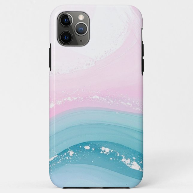 Modern Stone Dusty Blue Marble Case-Mate iPhone Case (Back)