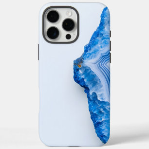 Modern Stone Dusty Blue Marble iPhone 16 Pro Max Case