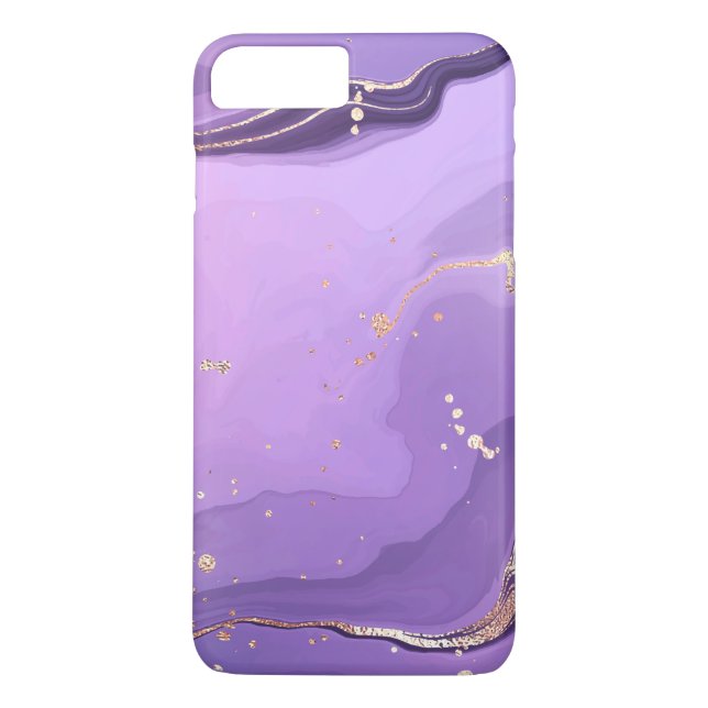 Modern Stone Dusty Blue Marble Case-Mate iPhone Case (Back)