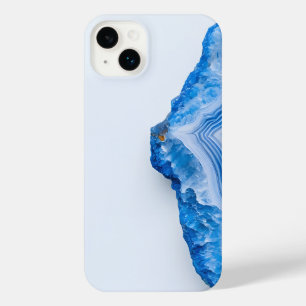 Modern Stone Dusty Blue Marble iPhone 14 Plus Case