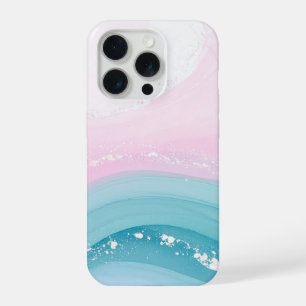 Modern Stone Dusty Blue Marble iPhone 15 Pro Case