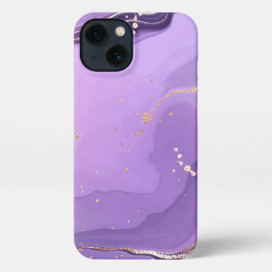 Modern Stone Dusty Blue Marble iPhone 13 Case