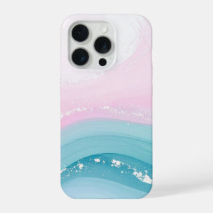 Modern Stone Dusty Blue Marble iPhone 15 Pro Case