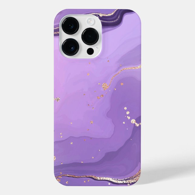 Modern Stone Dusty Blue Marble iPhone Case (Back)