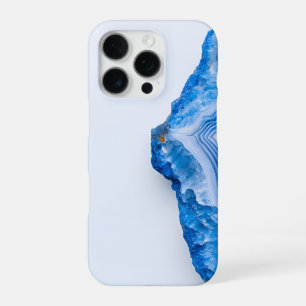 Modern Stone Dusty Blue Marble iPhone 16 Pro Case