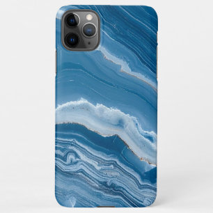 Modern Stone Dusty Blue Marble iPhone 11Pro Max Case