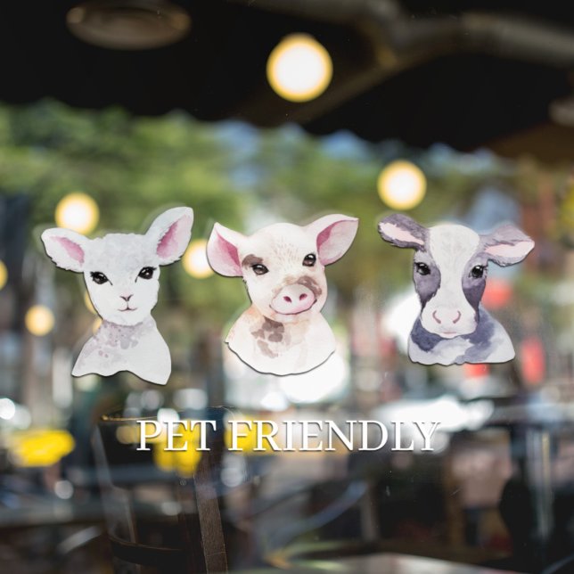 Modern Store Window Pet Friendly Fun Window Cling (Creator Uploaded)