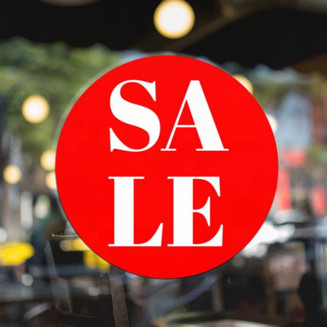 Modern Store Window Sale Window Cling (Creator Uploaded)