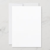 Modern Stork Pregnancy Announcement Card (Back)