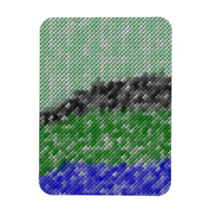Modern strange pattern magnet