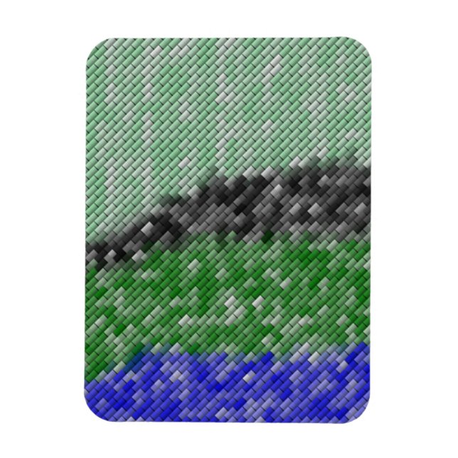 Modern strange pattern magnet (Vertical)