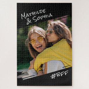  Modern Street Art Add Your Photo BBF Best Friends Jigsaw Puzzle