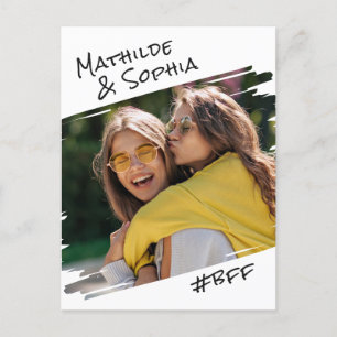  Modern Street Art Add Your Photo BBF Best Friends Postcard