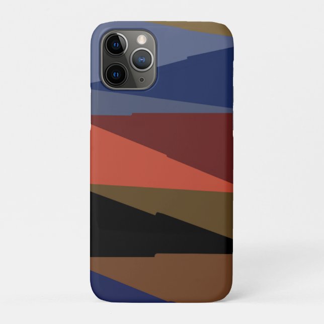 Modern Stripe Colourful Rainbow triangle pattern  Case-Mate iPhone Case (Back)