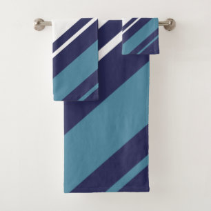 Modern Stripe Diagonal Bath Towel Set