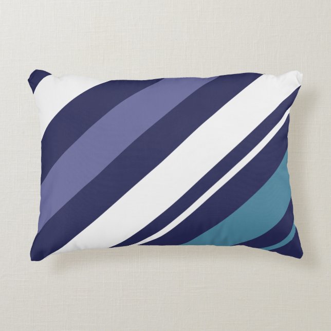 Modern Stripe Diagonal Decorative Cushion (Front)