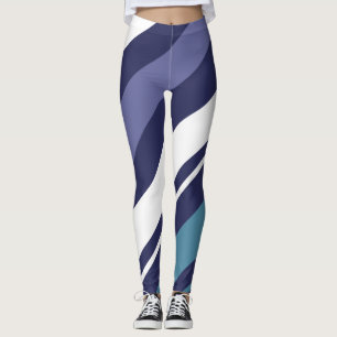 Modern Stripe Diagonal Leggings