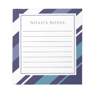 Modern Stripe Diagonal Notepad