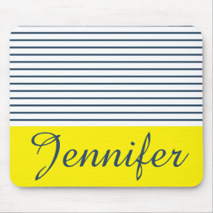 Modern striped pattern mouse mat