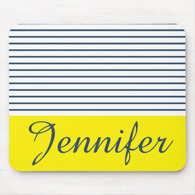 Modern striped pattern mouse mat (Front)