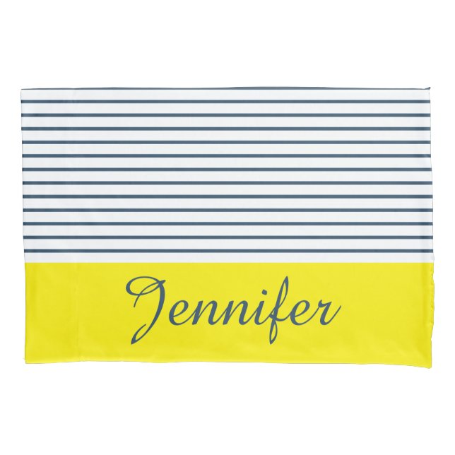 Modern striped pattern pillowcase (Front)