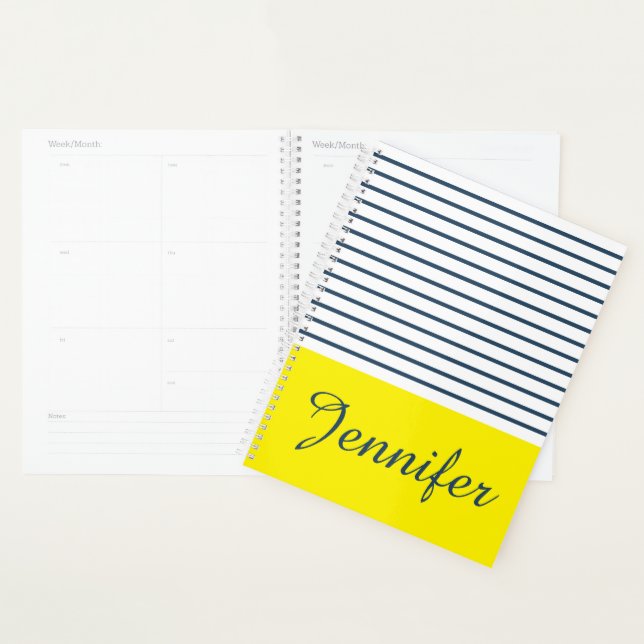 Modern striped pattern planner (Display)
