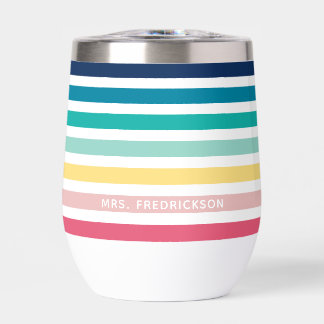 MODERN STRIPED PATTERN stylish rainbow pastel