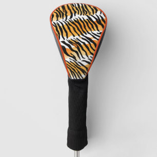 Modern Striped tiger skins Print wild animals wild Golf Head Cover